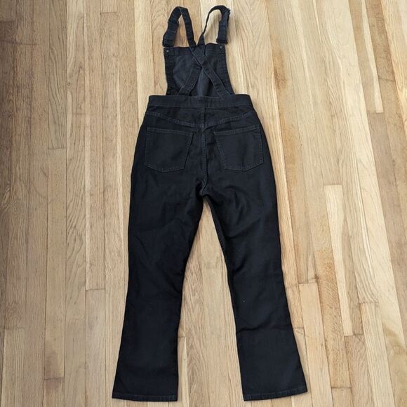 Madewell Cali Demi-Boot Jean Denim Overalls in Black Frost - Picture 4 of 6